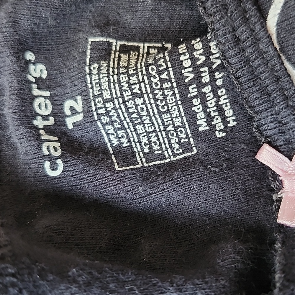 Carters Heart Pajamas, Size 12 - Picture 2 of 7